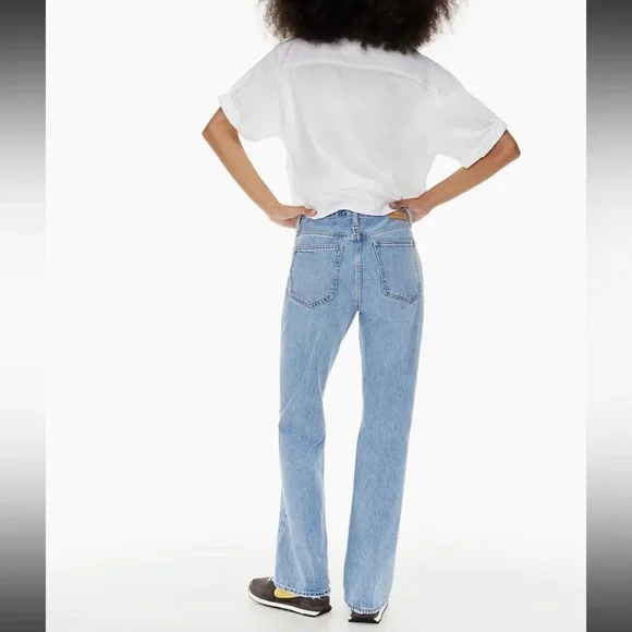 ❗️SOLD❗️Denim Forum The Marianne Mid Loose Flare 32L Size 24 - Picture 3 of 12